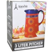 Wholesale - 3 Liter Ceramic Pitcher Mexican Print APPETIT CB C/P 6, UPC: 041979211691